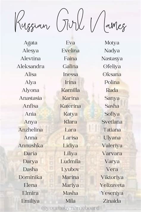 sexy russian names|108 Most Beautiful Russian Girl Names! .